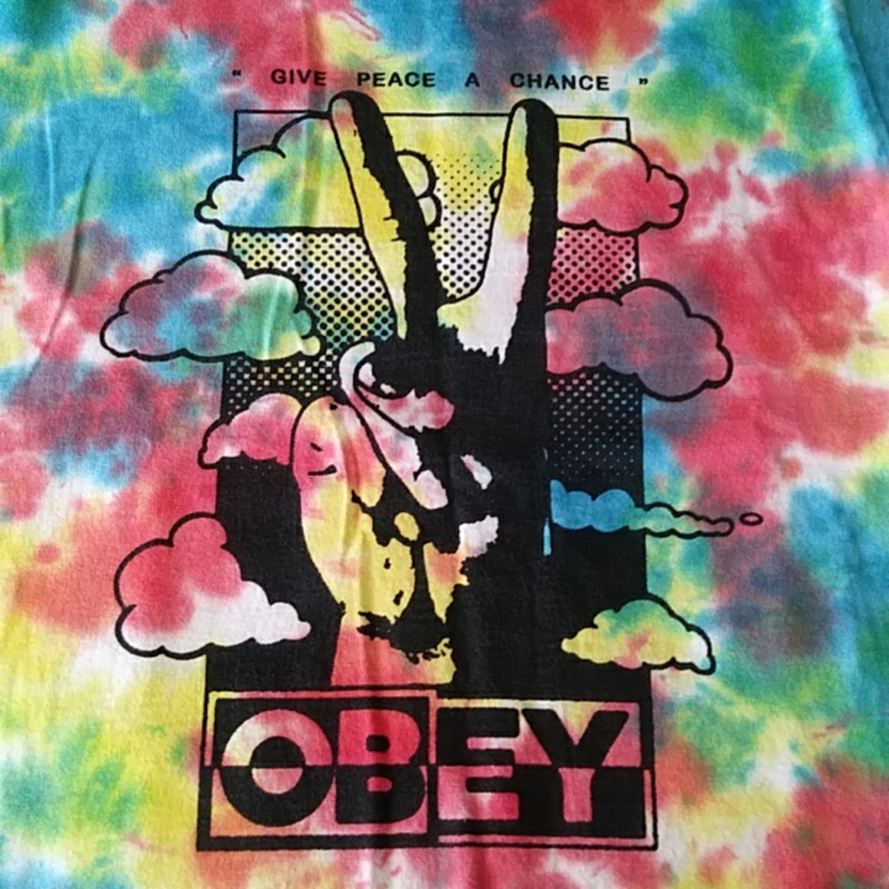 NWOT Obey tie-dye t-shirt small